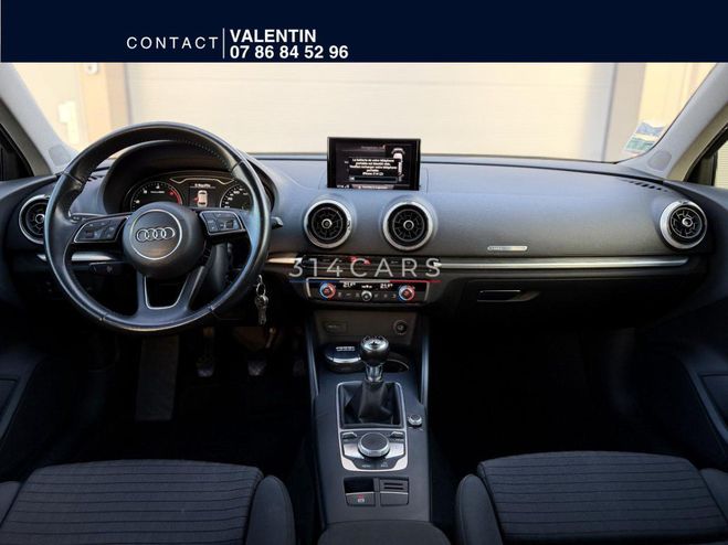 Audi A3 Sportback 1.6 TDI 116 CarPlay 8V2 PHASE  NOIR de 2017