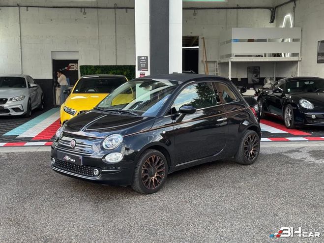 Cliquer pour voir la photo suivante Fiat 500 CABRIOLET 1.2 70cv COLLEZIONE Noir de 2019