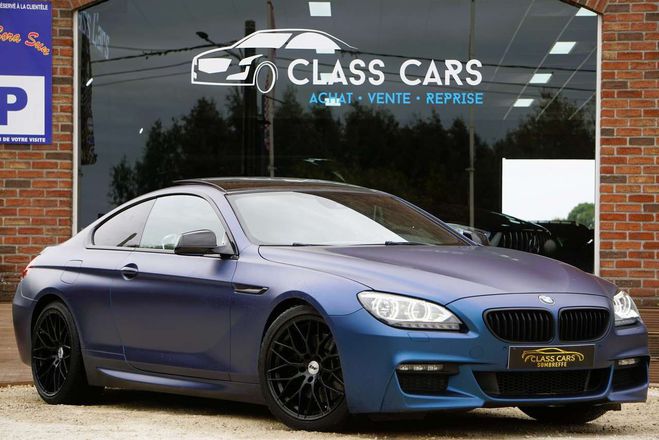 BMW Serie 6 BMW Serie 6 640 d Coupé PACK-M PANO HEAD-UP NAVI-CAM Bleu Métallisé de