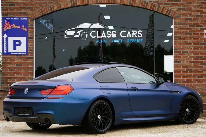 BMW Serie 6 BMW Serie 6 640 d Coupé PACK-M PANO HEAD-UP NAVI-CAM Bleu Métallisé de