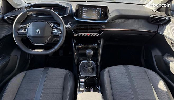 Peugeot 208 1.2 PURETECH 100 ch ALLURE PACK CAMERA D Gris de 2021