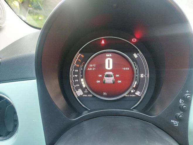 Fiat 500 0.9 T TwinAir Anniversario Vert M�tallis� de 