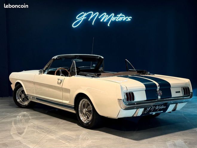 Ford Mustang 289ci Cabriolet Clone GT 350 Blanc de 1965