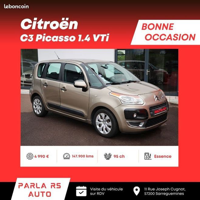 Cliquer pour voir la photo suivante Citroen C3 Picasso 1.4VTi 95ch Beige de 2011