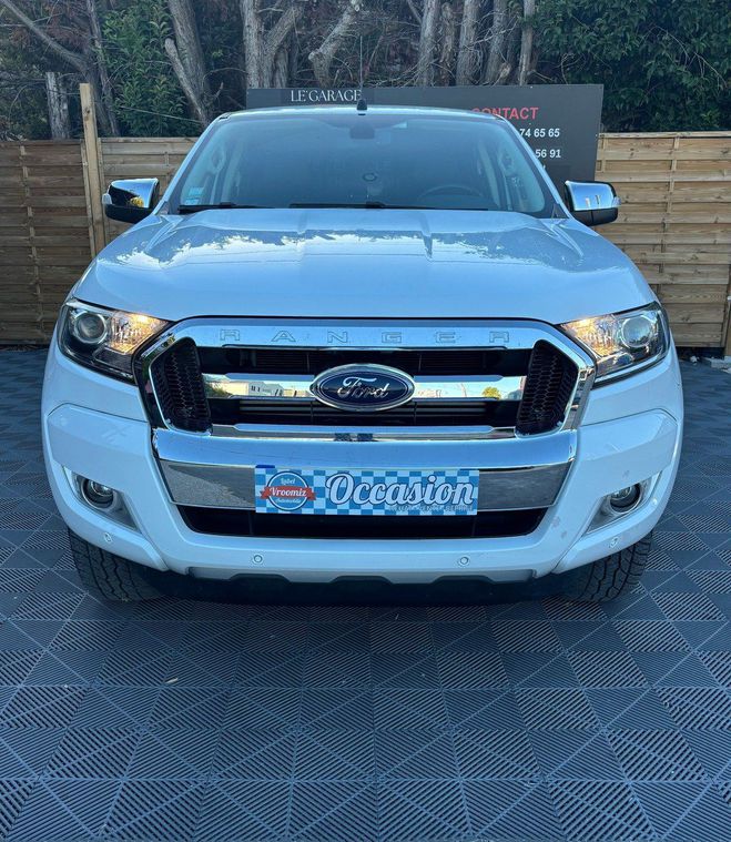 Ford Ranger 2.2 TDCi 160ch Double Cabine Limited BVA Blanc Mtallis de 2017