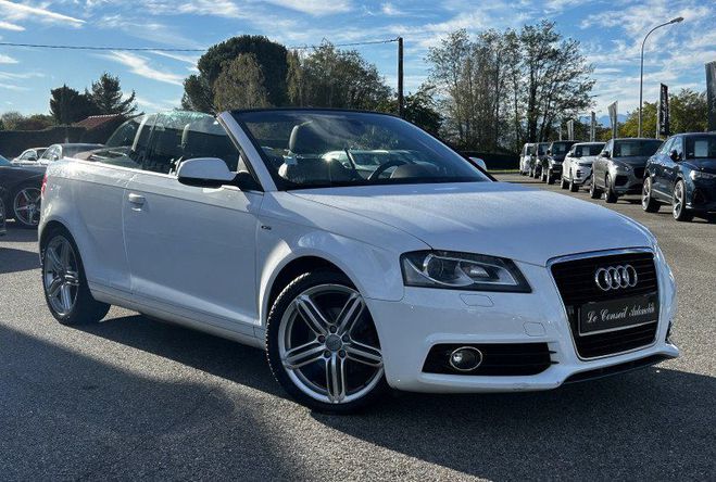 Audi A3 CABRIOLET 2.0 TDI 140CH DPF START/STOP A Blanc de 2011