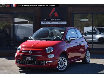  Voir détails -Fiat 500 Cabriolet 1.2i - 69 2018 C Lounge PHASE  à Mougins (06)