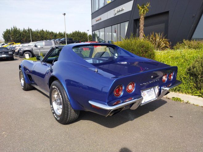 Chevrolet Corvette V8 350, boite manuelle 4 Bleu fonc de 1973