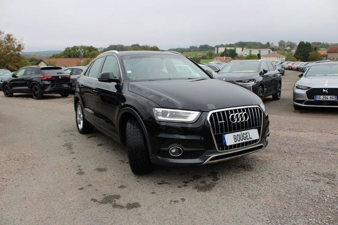 Audi Q3 EXCLUSIVE 2L TDI 140 CV QUATTRO GPS 3D J Noir Diamant de 2013