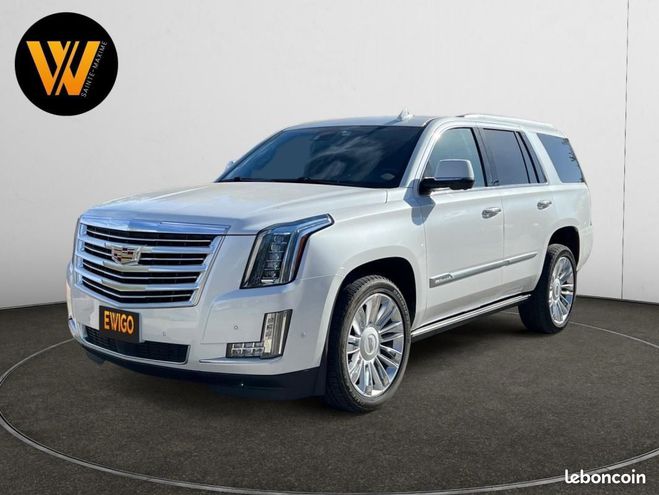 Cliquer pour voir la photo suivante Cadillac Escalade 6.2 425ch V8 PLATINUM Flexfuel d'origine Blanc de 2020