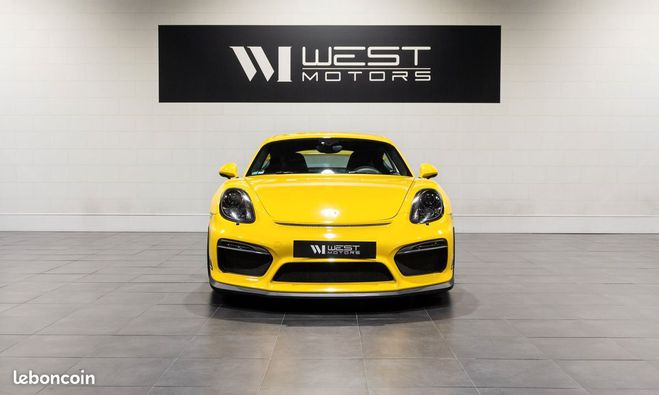 Porsche Cayman Porsche Cayman 981 GT4 3.8 385 IMMAT France Alcantara C Jaune de 2015