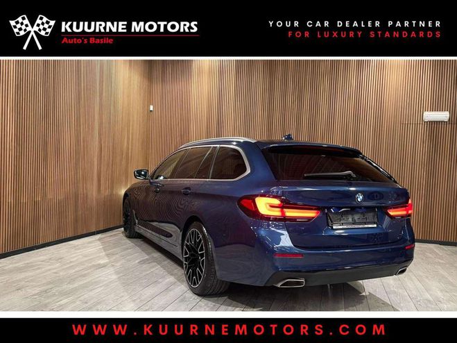BMW Serie 5 Touring 520 iA Alu19-Leder-Pano-Gps-Cam Bleu Mtallis de 