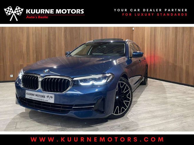 BMW Serie 5 Touring 520 iA Alu19-Leder-Pano-Gps-Cam Bleu Mtallis de 