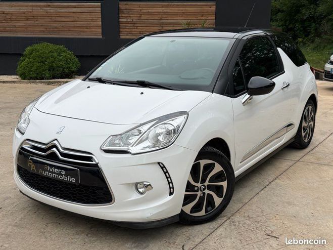 Cliquer pour voir la photo suivante Citroen DS3 1.6 e-HDI 92Cv AirDream jante Alu-Clim-I Blanc de 2013