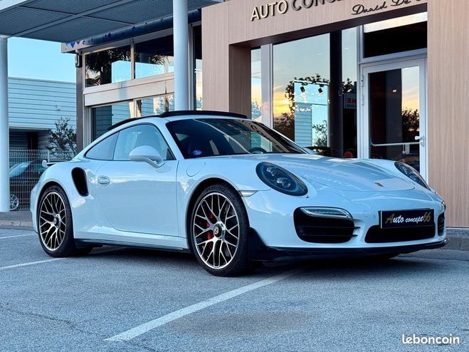 Porsche 911 991 TURBO 3.8 520 Ch PACK AERO Blanc de 2015