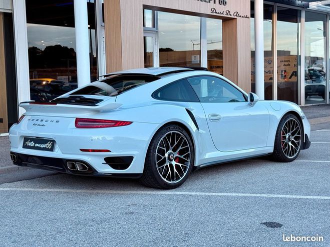 Porsche 911 991 TURBO 3.8 520 Ch PACK AERO Blanc de 2015