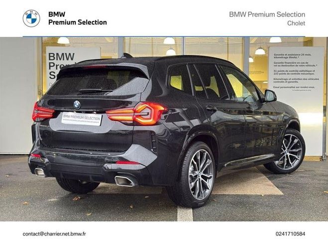 BMW X3 xDrive20d 190ch M Sport Saphirschwarz Mtallis de 2024