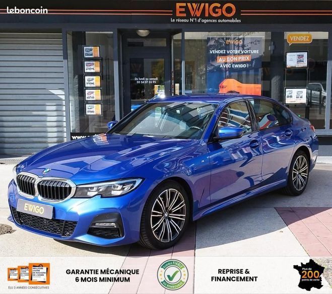 Cliquer pour voir la photo suivante BMW Serie 3 320D 190CH M SPORT X Drive ETAT IRREPROC Bleu de 2021