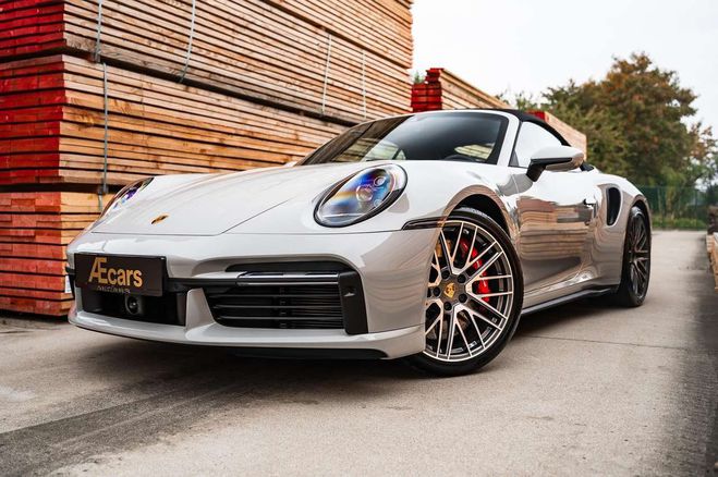 Cliquer pour voir la photo suivante Porsche 911 992 TURBO CABRIO SPORT CHRONO 1OWNER BEL Gris de