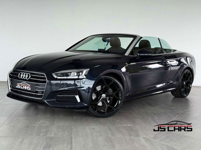 Cliquer pour voir la photo suivante Audi A5 CABRIOLET 2.0TDi SPORT-GPS-CUIR-PDC-ATTE Bleu de 2018