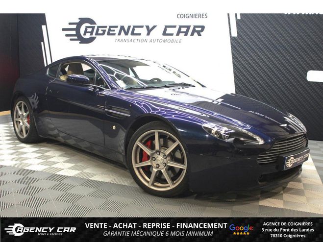Cliquer pour voir la photo suivante Aston martin Vantage Coupé 4.3i - BV Sportshift V8 origine FR BLEU FONCE de 2007