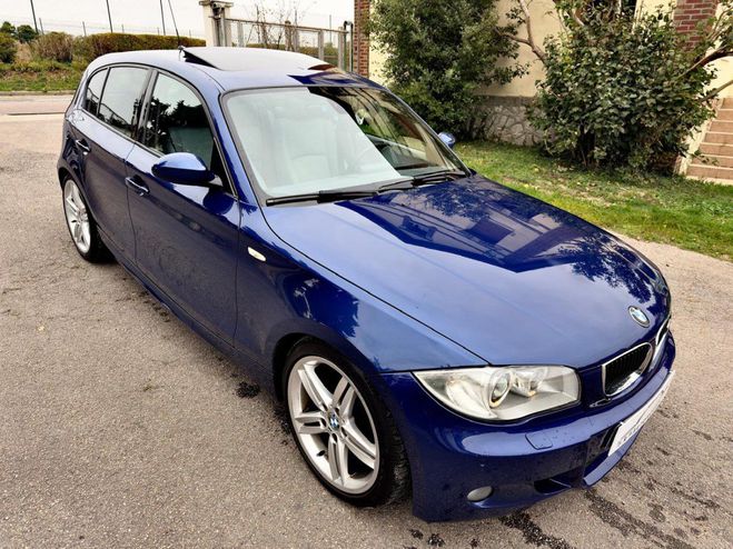 BMW Serie 1 120D BVA PACK ///M M47 BLEU LE MANS de 2007