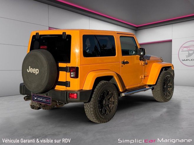 Jeep Wrangler Jeep Wrangler SAHARA 3.6 V6 284 CH 4x4 - SUIVI COMPLET Orange de 2012