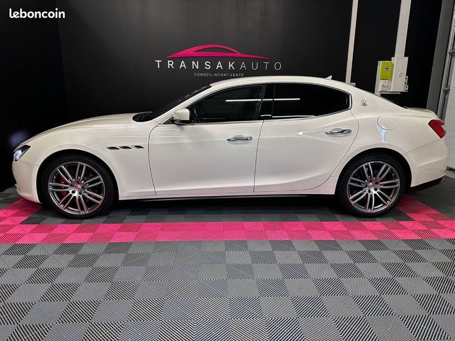 Maserati Ghibli 3.0 v6 410 s q4 a suivi complet Blanc de 2015