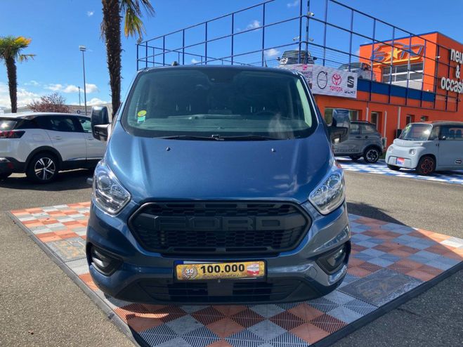 Cliquer pour voir la photo suivante Ford Transit CUSTOM 320 L2H1 2.0 TDCI 130 BVA LIMITED Bleu Foncé de 2023