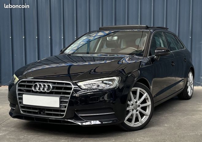 Cliquer pour voir la photo suivante Audi A3 2.0L TDI 184ch Ambition Luxe Garantie 1 Noir de 2015