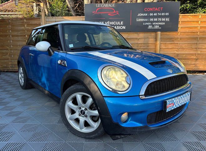 Cliquer pour voir la photo suivante Mini Cooper S 1.6i 175ch Bleu Métallisé de 2007