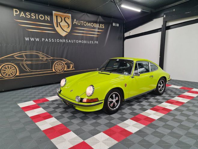 Cliquer pour voir la photo suivante Porsche 911 2.4L S 190 CH ? Restaurée - Expertisée Vert Tilleul de 1973
