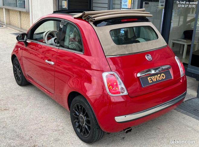 Fiat 500 CABRIOLET 1.2 69ch LOUNGE Rouge de 2014