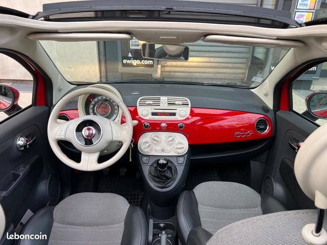 Fiat 500 CABRIOLET 1.2 69ch LOUNGE Rouge de 2014