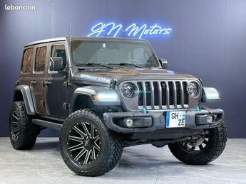  Voir détails -Jeep Wrangler iv unlimited 4xe 2.0 l t 380 phev 4x4 bv à Thoiry (78)