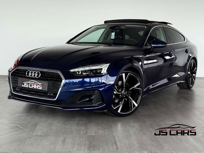 Audi A5 SPORTBACK2.0TDi-1ERPRO-COCKPIT-T.O-CUIR- Bleu de 2021