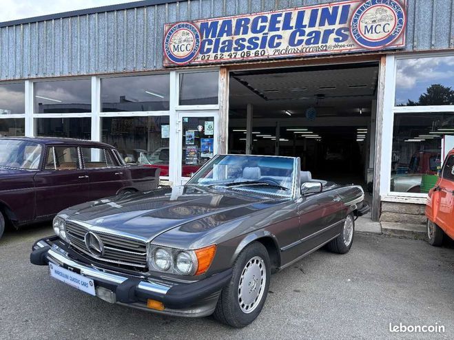 Cliquer pour voir la photo suivante Mercedes 560 sl v8 r107 bva Gris de 1986