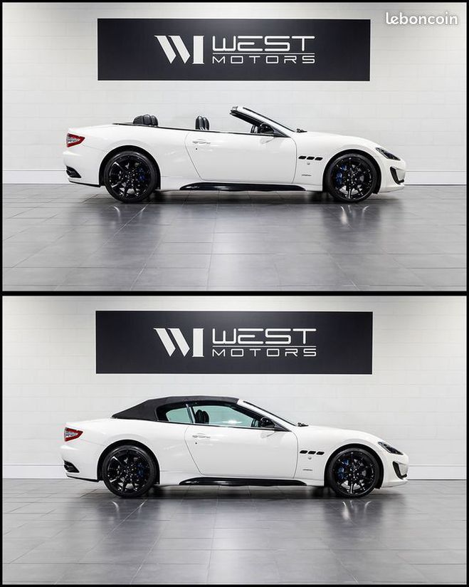 Maserati Grancabrio Maserati Grancabrio Sport 4.7 V8 460 BVA ? Immat France - JA Blanc de 2016