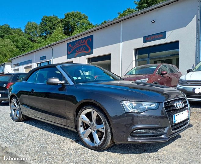 Cliquer pour voir la photo suivante Audi A5 tdi 177cv avus bva cabriolet Noir de 2014