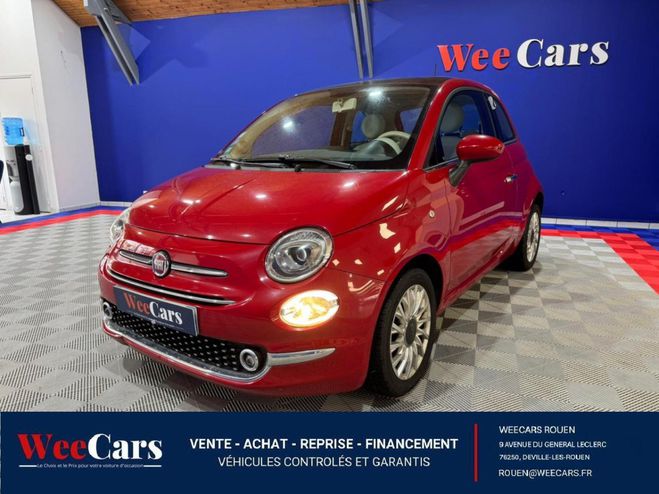 Cliquer pour voir la photo suivante Fiat 500 1.2i 69 Lounge Rouge métallisé de 2019