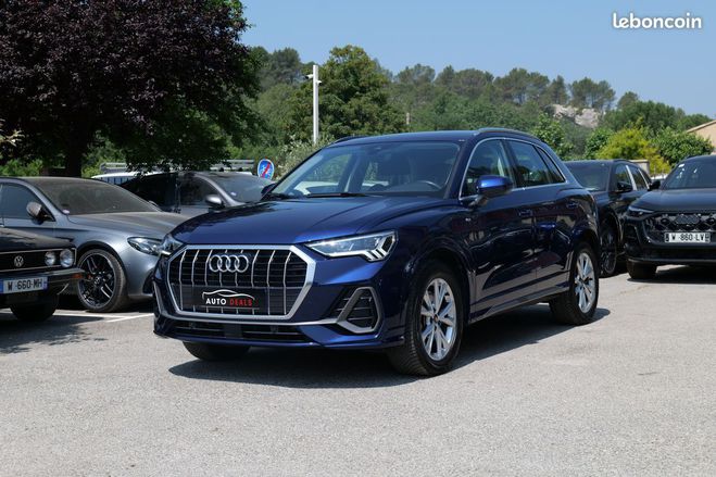 Cliquer pour voir la photo suivante Audi Q3 II 45 TFSIe 245 CH S-LINE S TRONIC 7 TVA Bleu de 2024