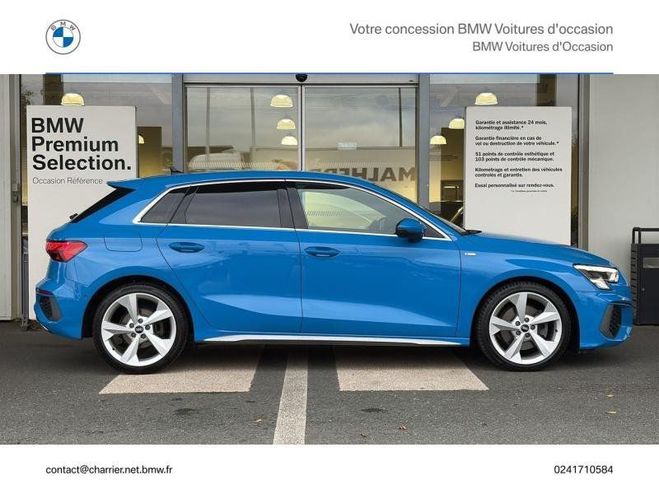 Audi A3 Sportback 35 TDI 150ch S line S tronic 7 Bleu Turbo de 2021