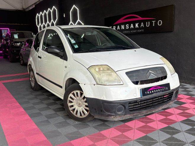 Cliquer pour voir la photo suivante Citroen C2 ENTREPRISE 75 ch 1.4 HDi 2 places ~ Clim Blanc de 2009