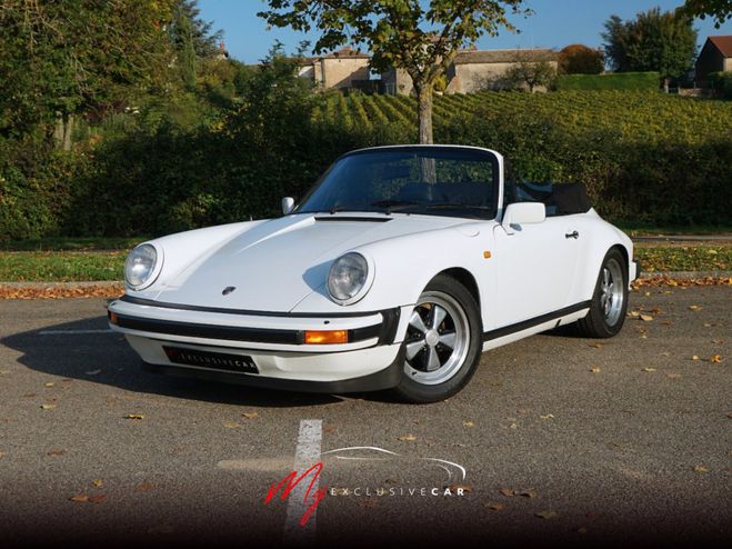 Porsche 911 SC 3.0 Cabriolet - Bel �tat - Grosse r�v Blanc Grand Prix de 1983