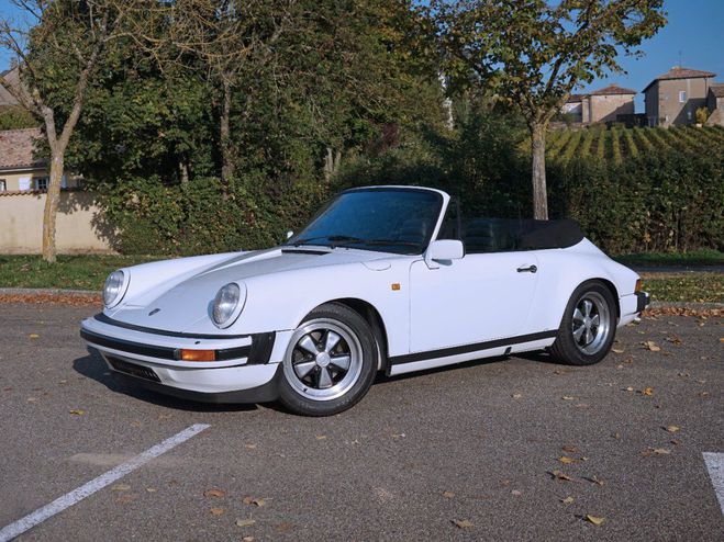 Porsche 911 SC 3.0 Cabriolet - Bel �tat - Grosse r�v Blanc Grand Prix de 1983