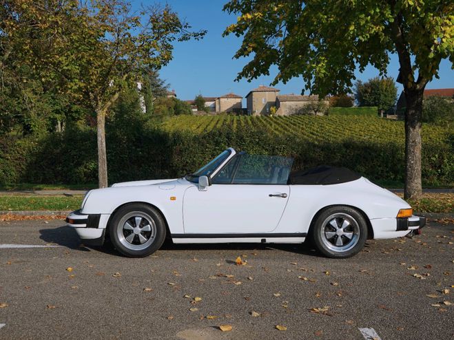Porsche 911 SC 3.0 Cabriolet - Bel �tat - Grosse r�v Blanc Grand Prix de 1983