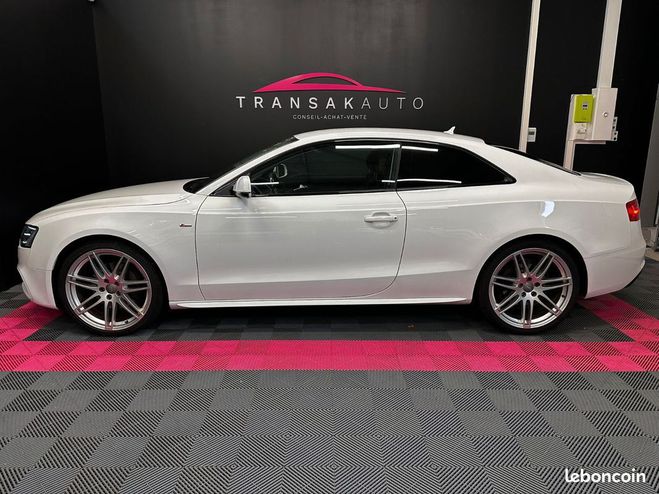 Audi A5 V6 3.0 TDI 245 S line Quattro tronic 7 S Blanc de 2013