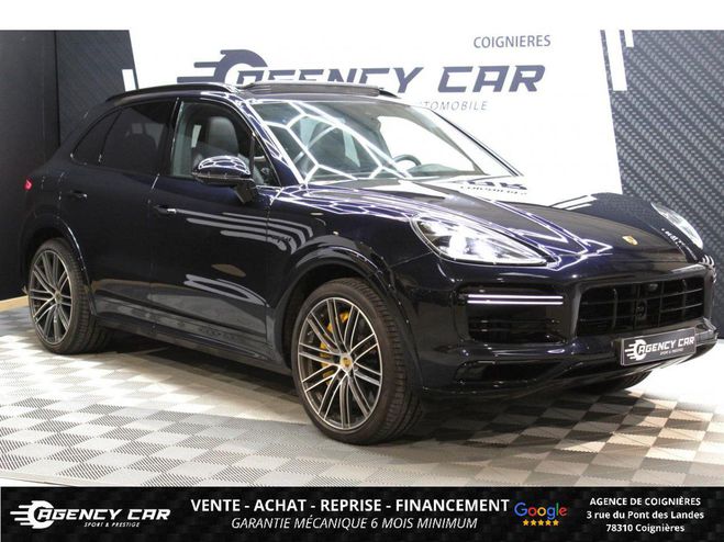 Cliquer pour voir la photo suivante Porsche Cayenne 680 4.0i Turbo E-Hybrid Origine FR Suivi BLEU FONCE de 2022