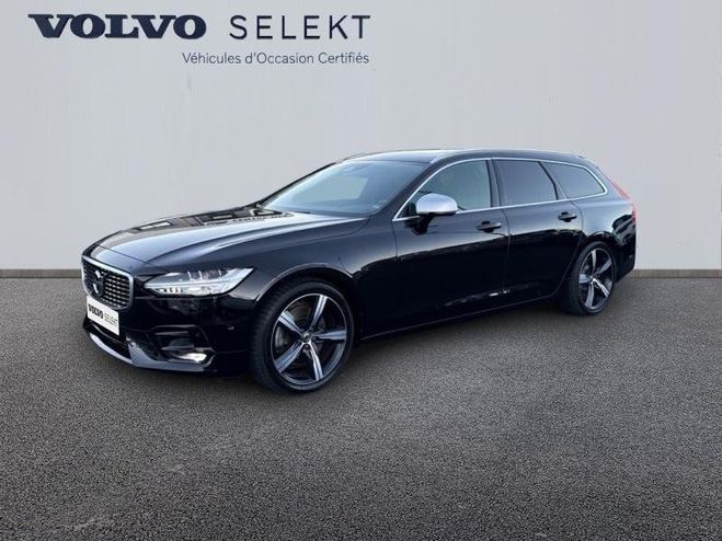 Volvo V90 D5 AWD 235ch R-Design Geartronic Noir Onyx Mtallis de 2017