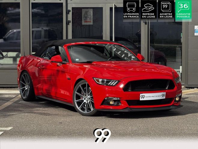 Ford Mustang CABRIOLET GT H&R REMUS JANTES VERDE FORG ROUGE de 2016